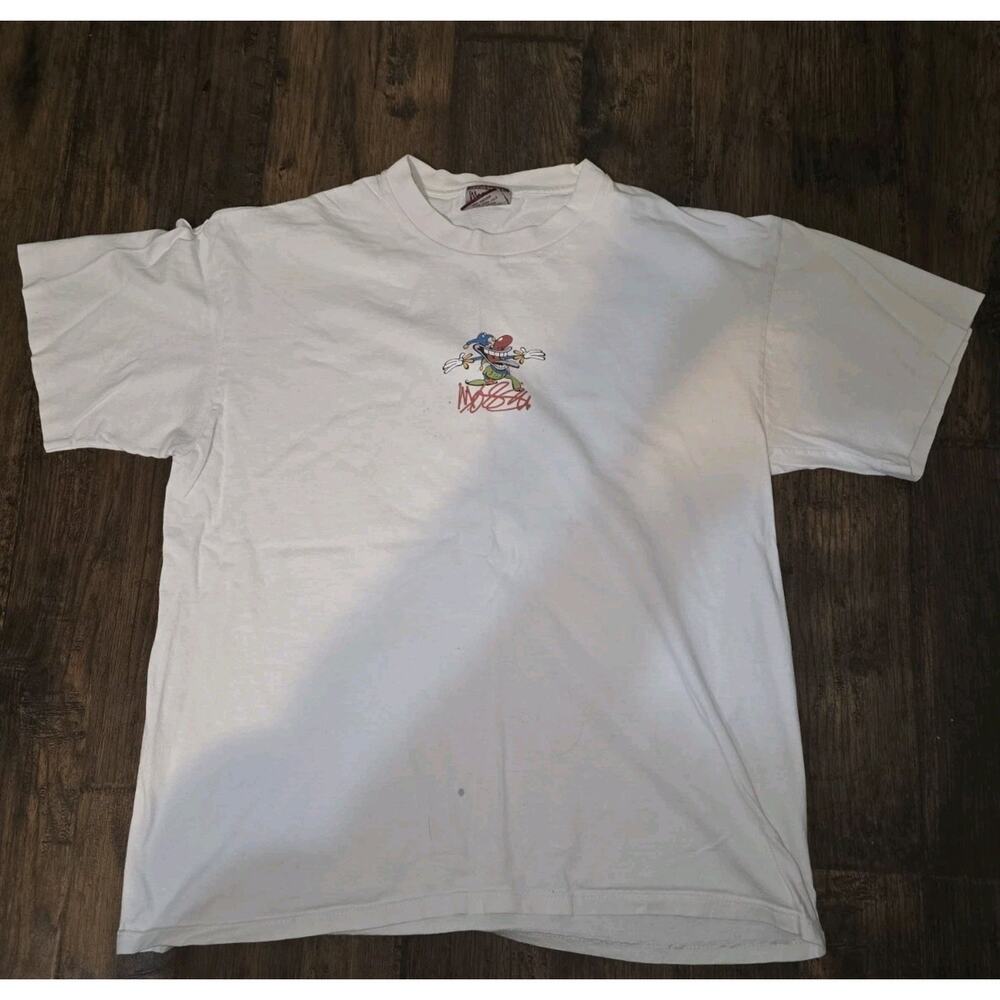 Vintage Rare 90s Mossimo Jester T-Shirt Single Stitch Made in USA Skater Surfer